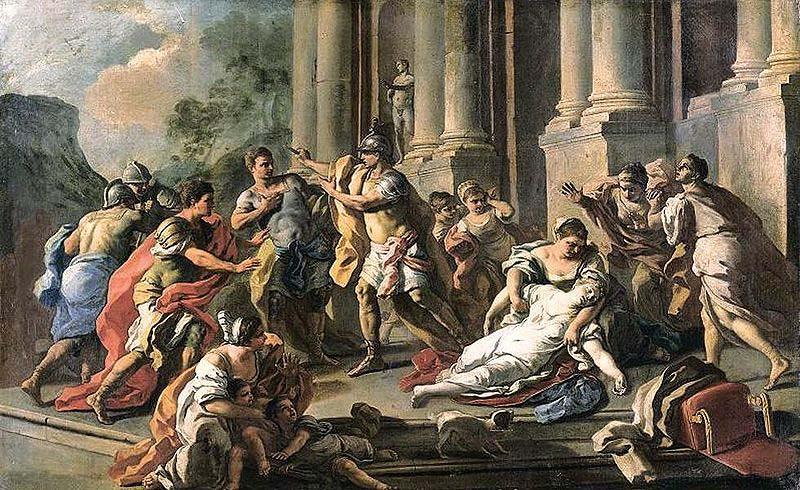 Francesco de mura Horatius Slaying His Sister after the Defeat of the Curiatii Germany oil painting art